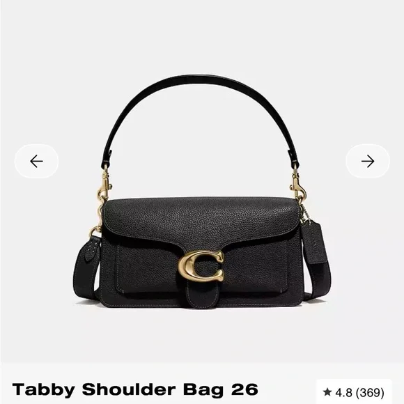 Coach Black Crossbody Bag with Gold Accent - Picture 2 of 3